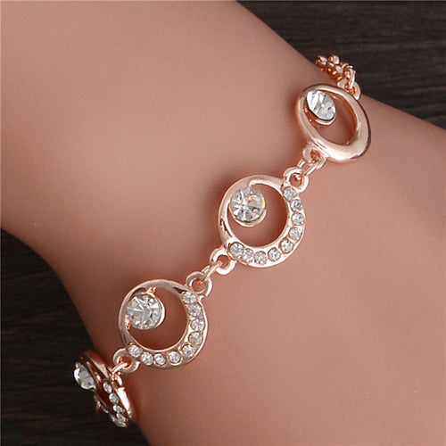 Trendy New Fashion Hot Round Crystal Jewelry Charm Bracelet