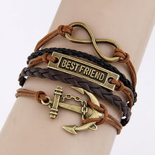 Charm Leather Bracelet - Best Friends Gift