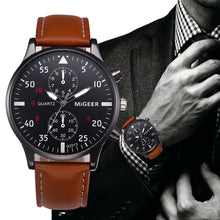 Leather Military Sport Wristwatch