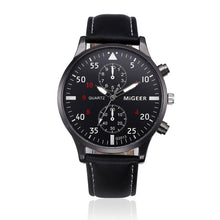 Leather Military Sport Wristwatch