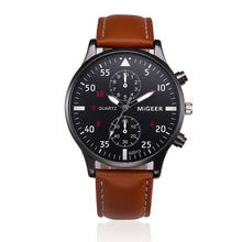 Leather Military Sport Wristwatch